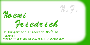 noemi friedrich business card